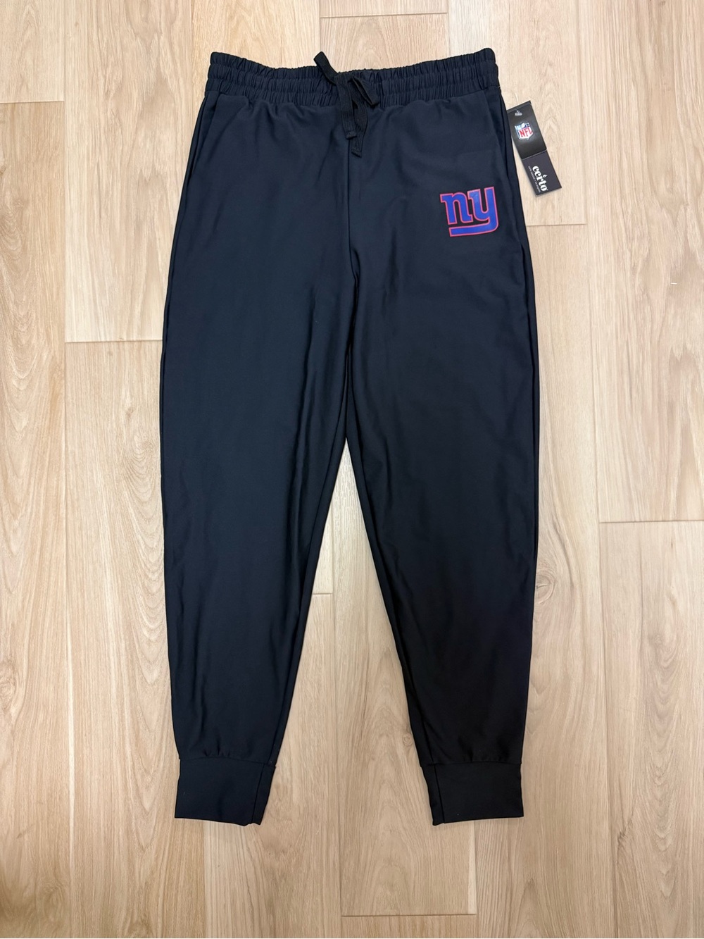 Certo New York Giants Black Jogger Pants Women’s Large NFL NWT